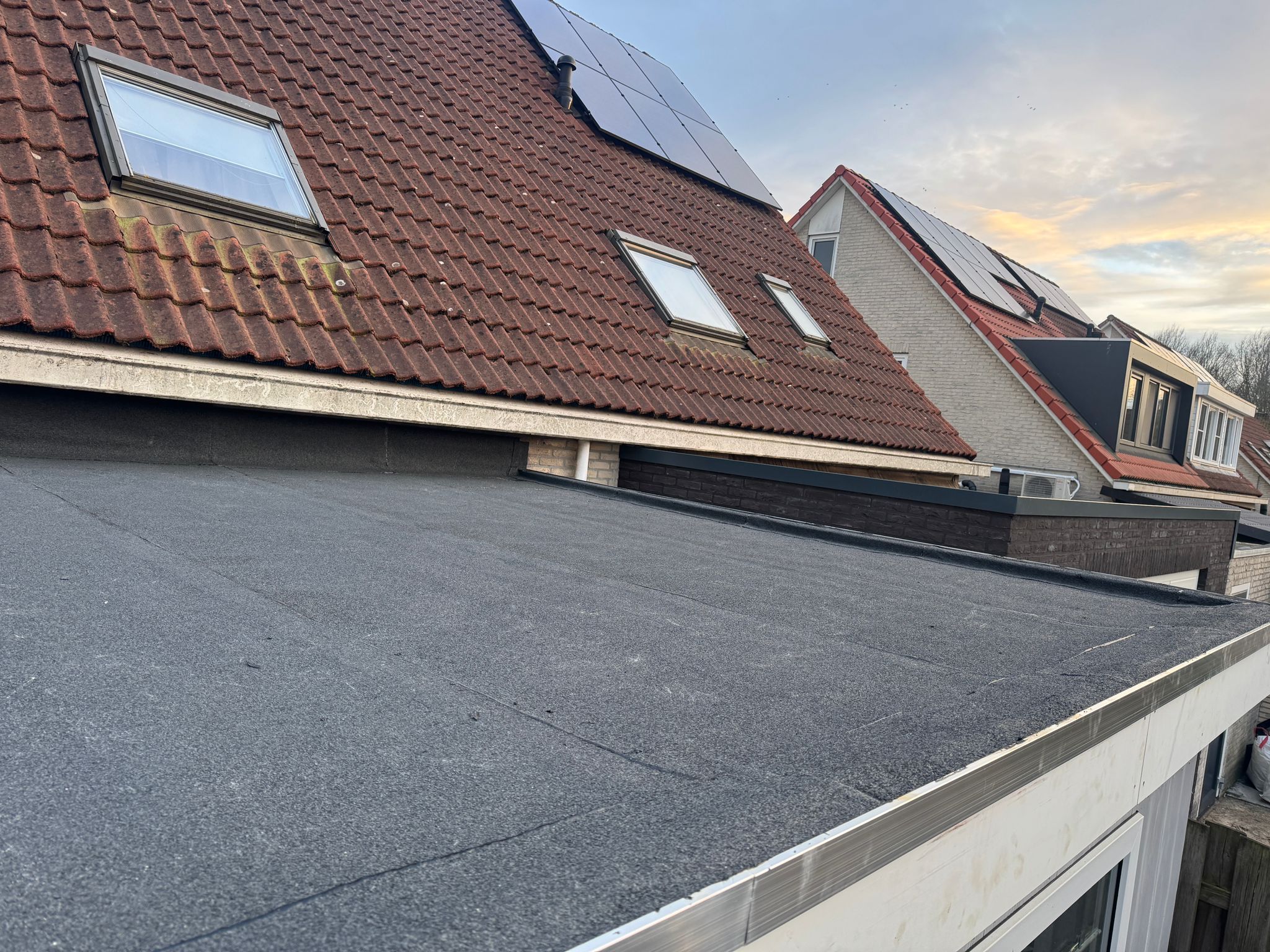 Gereed aanbouw bitumendak Coevorden