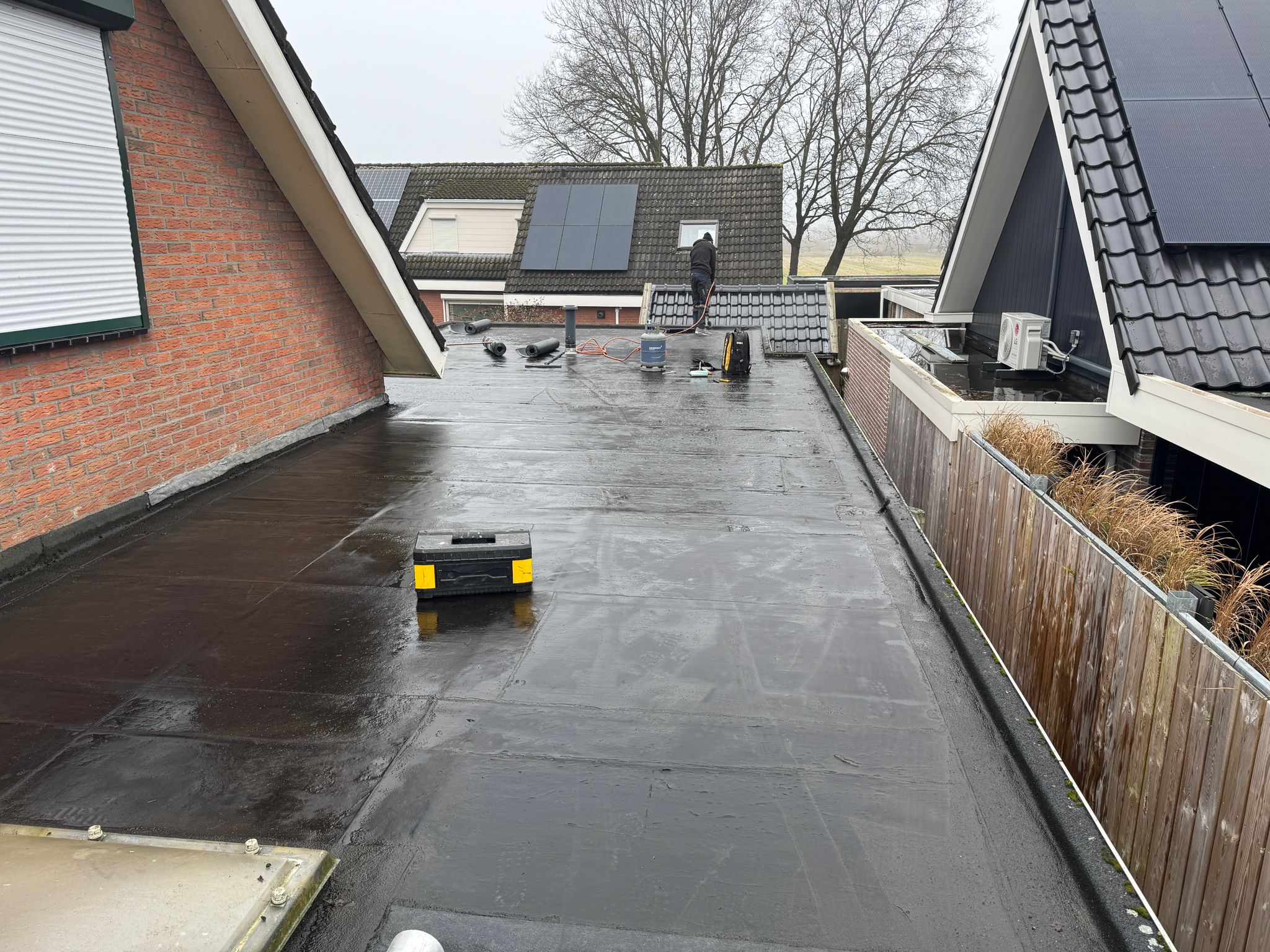 Bitumendak Klazienaveen werkzaamheden